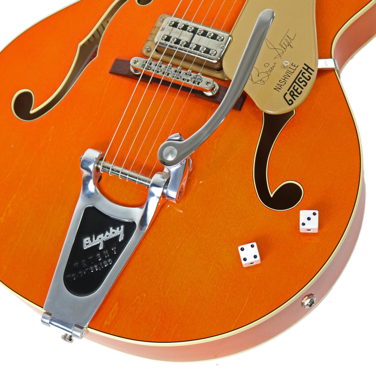 2005 Gretsch G6120-SSLVO Brian Setzer Signature Orange Stain 