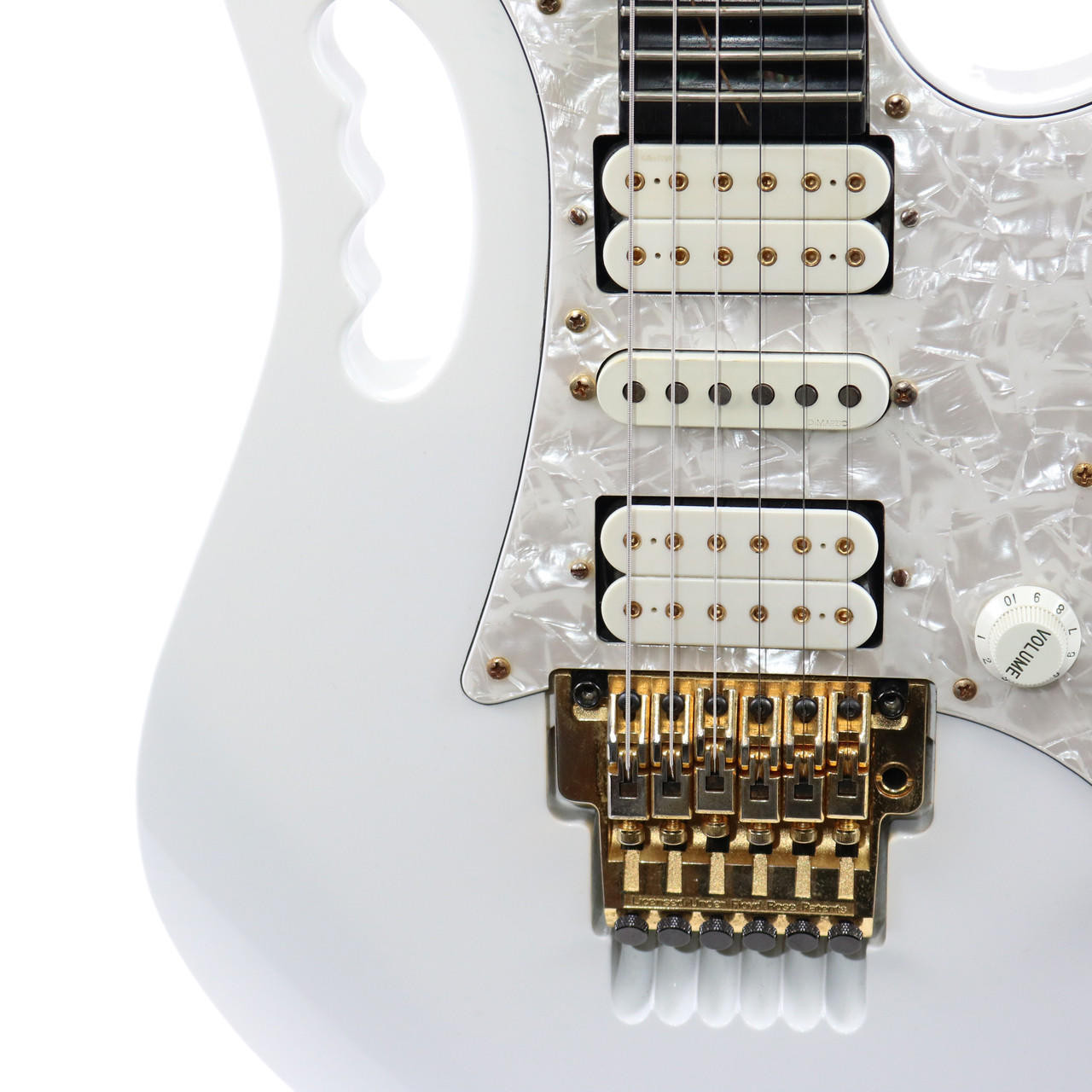 1993 Ibanez Steve Vai Signature JEM7V White Finish | Cream City Music
