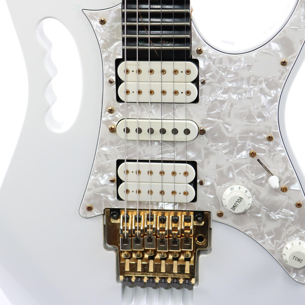 1993 Ibanez Steve Vai Signature JEM7V White Finish | Cream City Music
