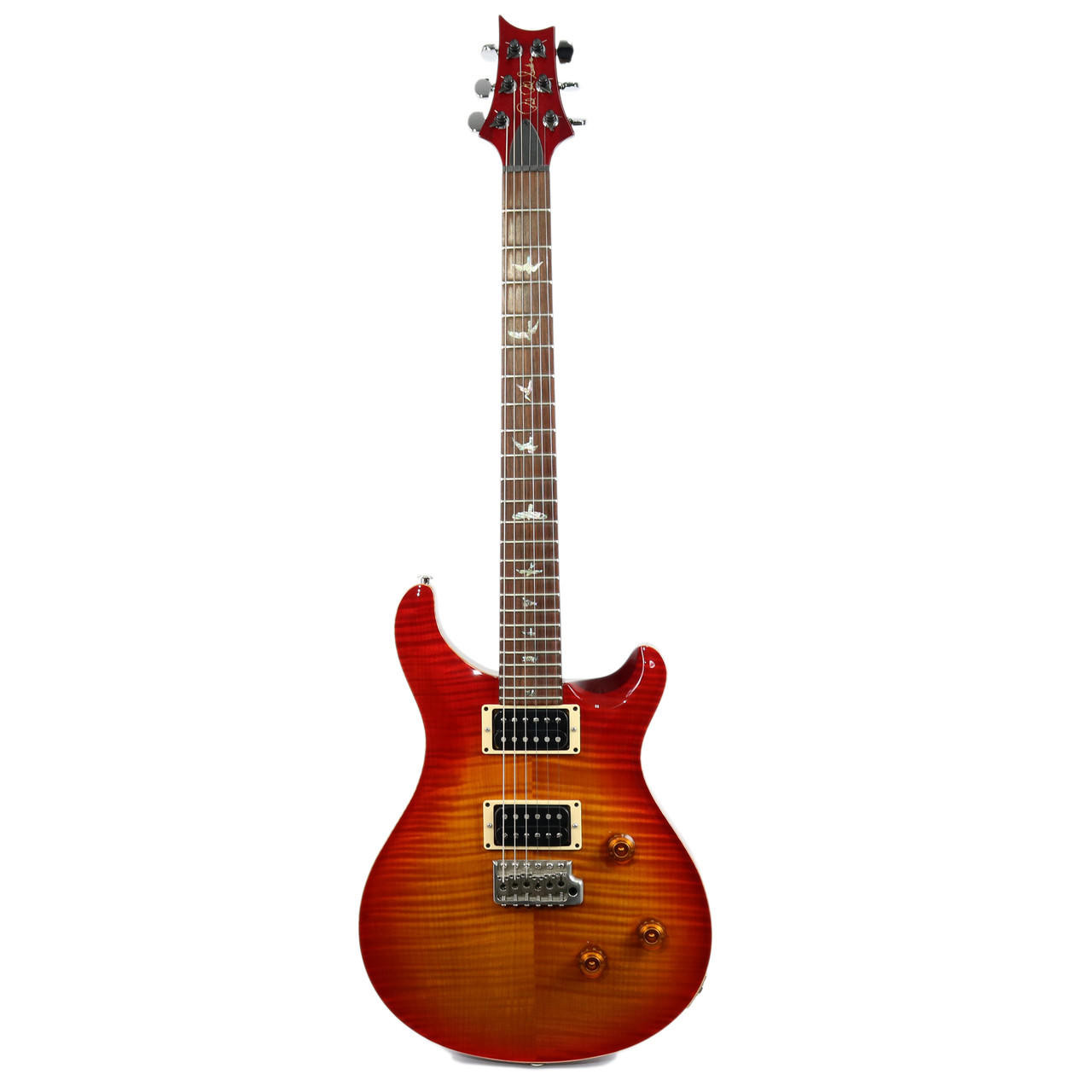 1996 PRS Paul Reed Smith Custom 24 Ten Top Electric Guitar Cherry