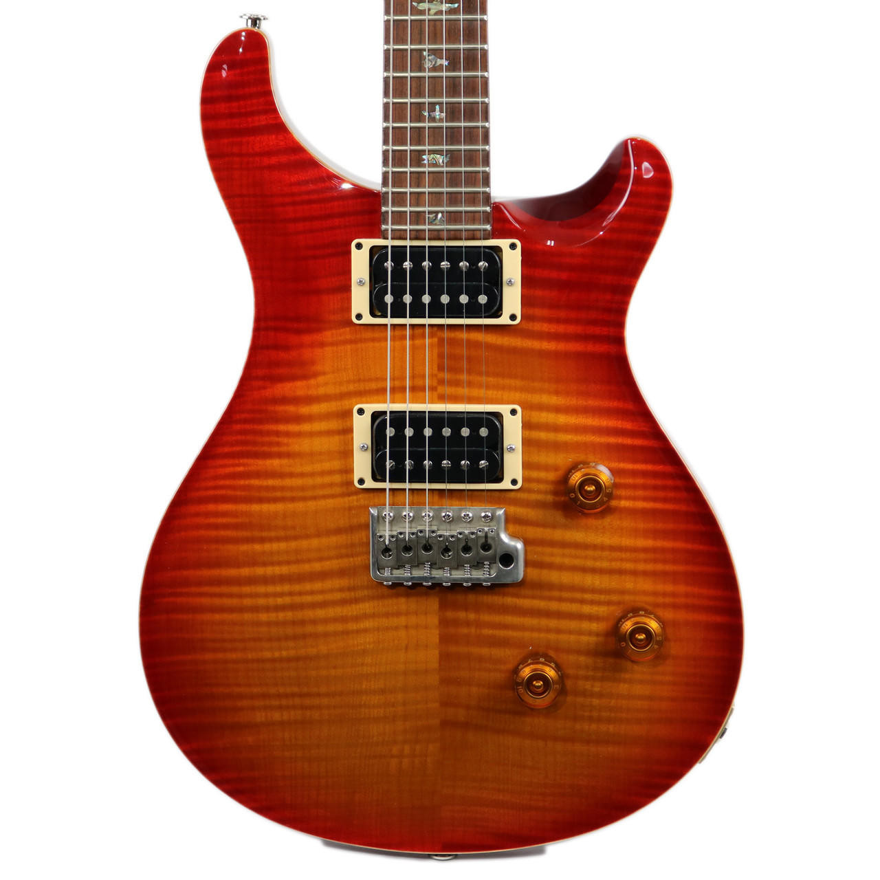 1996 PRS Paul Reed Smith Custom 24 Ten Top Electric Guitar Cherry