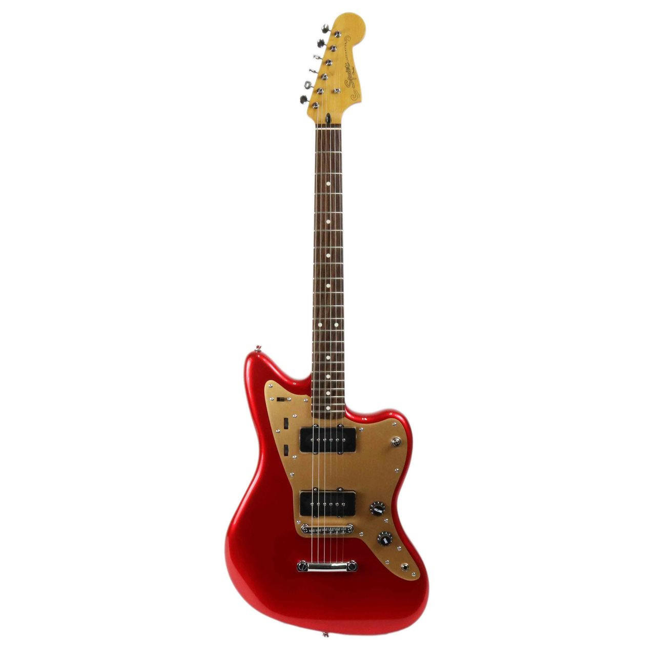 Squier deluxe Jazzmaster ジャズマスター エレキギター Squier Deluxe Jazzmaster ST Hard Tail Rosewood - Candy Apple Red