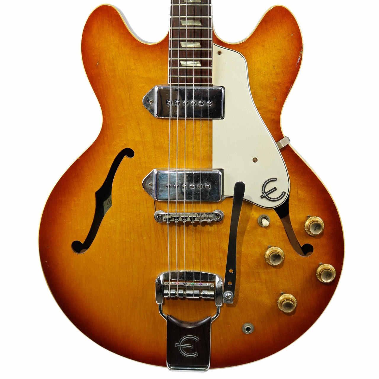 Vintage 1966 Epiphone E230TD Casino Semi-Hollow Body Sunburst