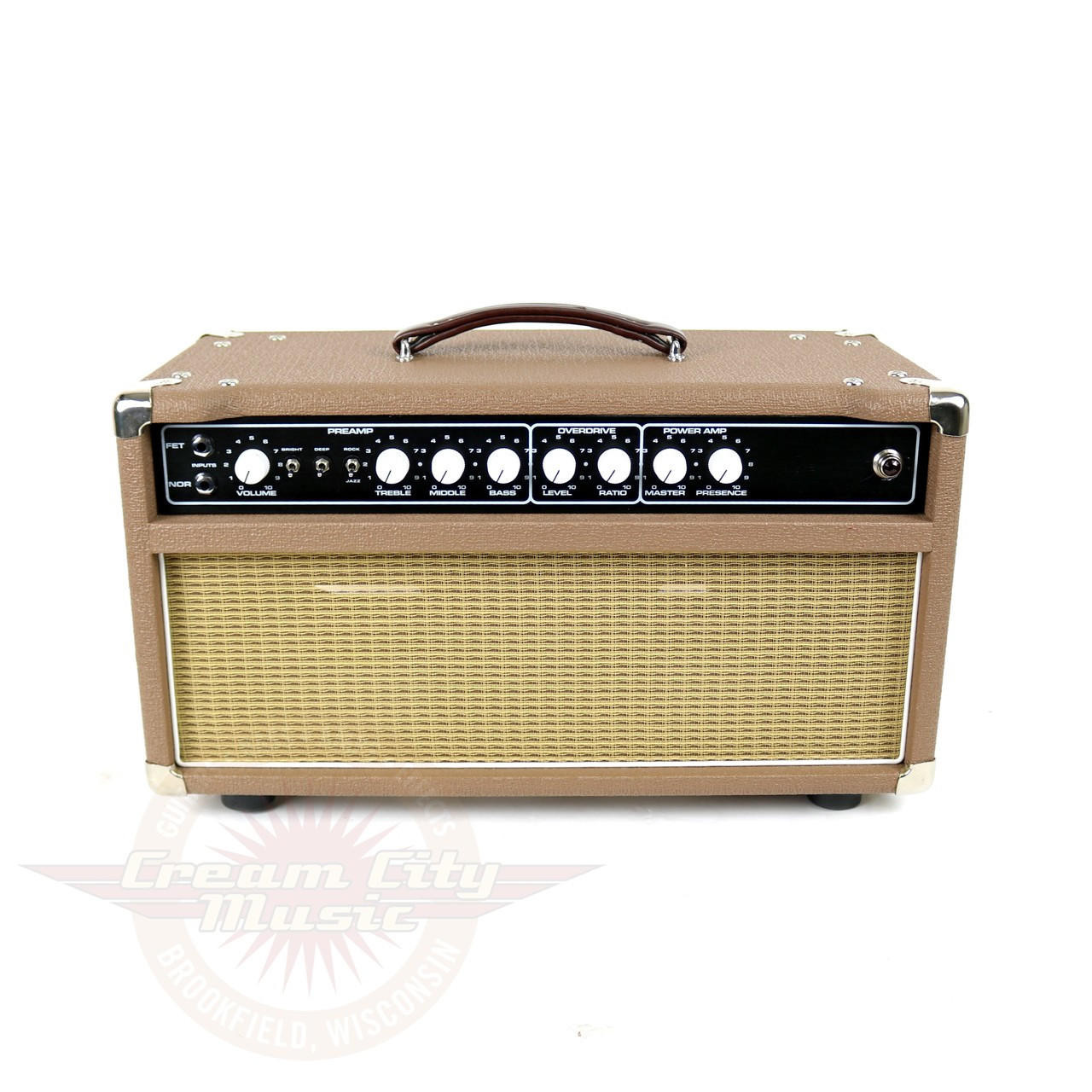 2014 Ceriatone Overtone Special 50W Boutique Tube Amp Head | Cream