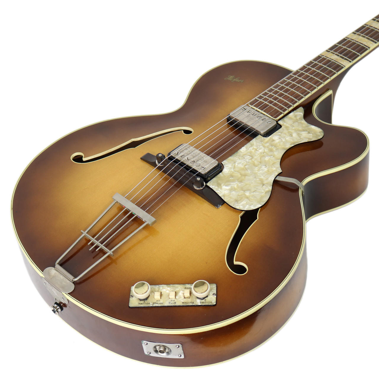 Vintage 1965 Hofner 457 Electric Archtop Sunburst | Cream City Music