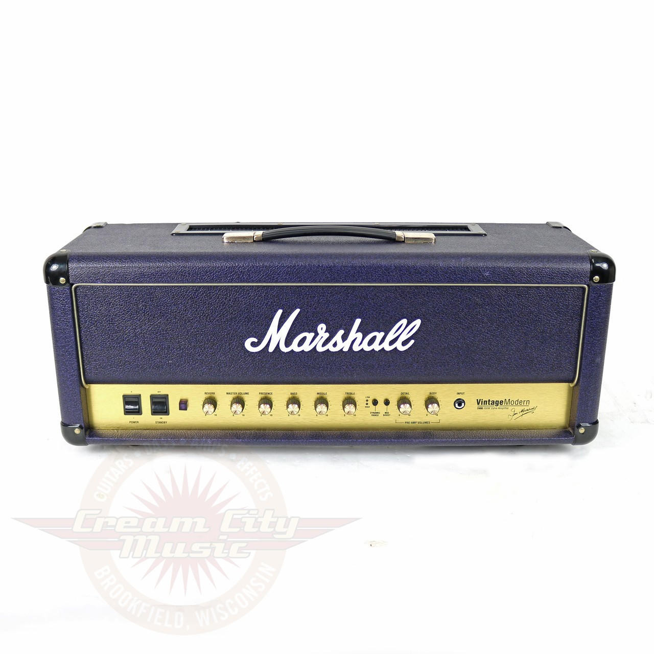 2007 Marshall 2466 Vintage Modern 100W Tube Amp Head | Cream City