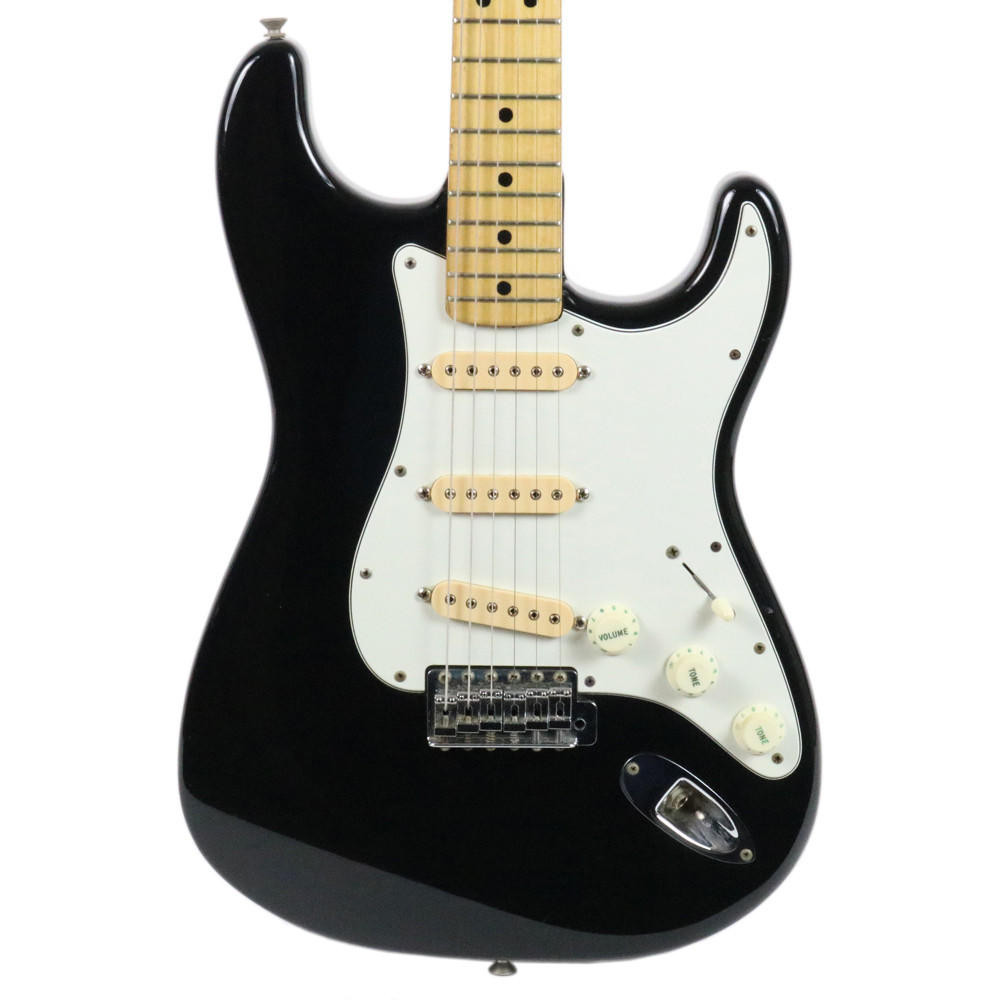 Vintage 1975 Fender Stratocaster Electric Guitar Black Finish