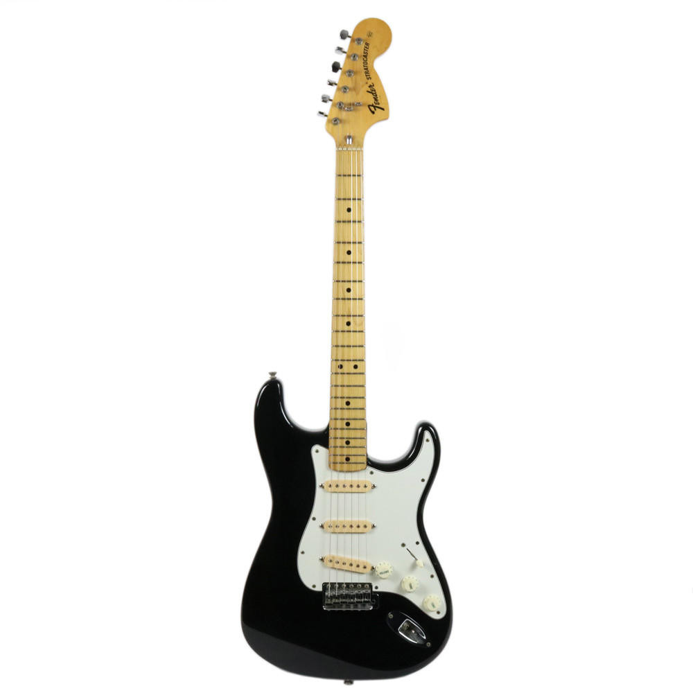 Vintage 1975 Fender Stratocaster Electric Guitar Black Finish