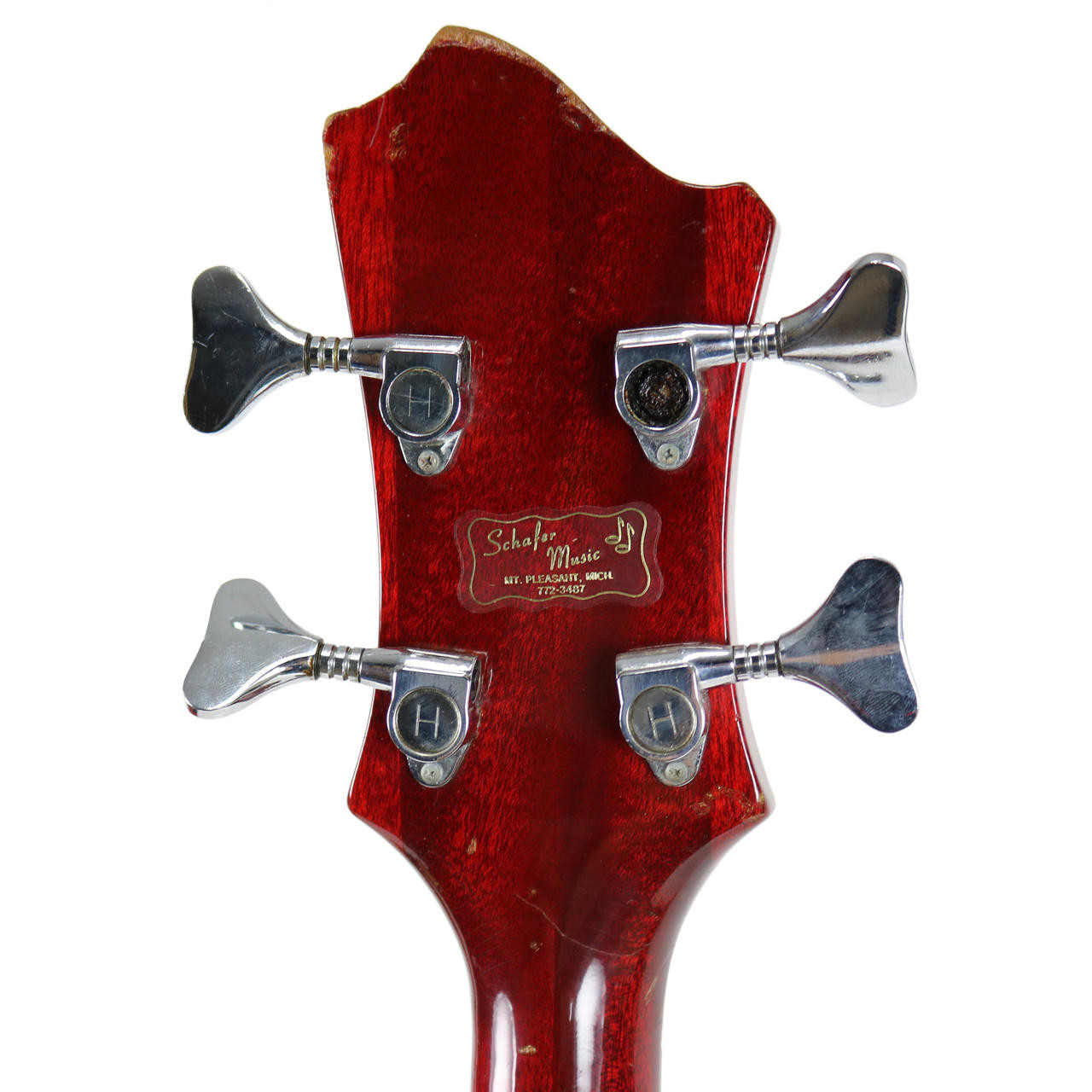 Vintage 1972 Hagstrom Swede Bass Cherry Made in Sweden | Cream
