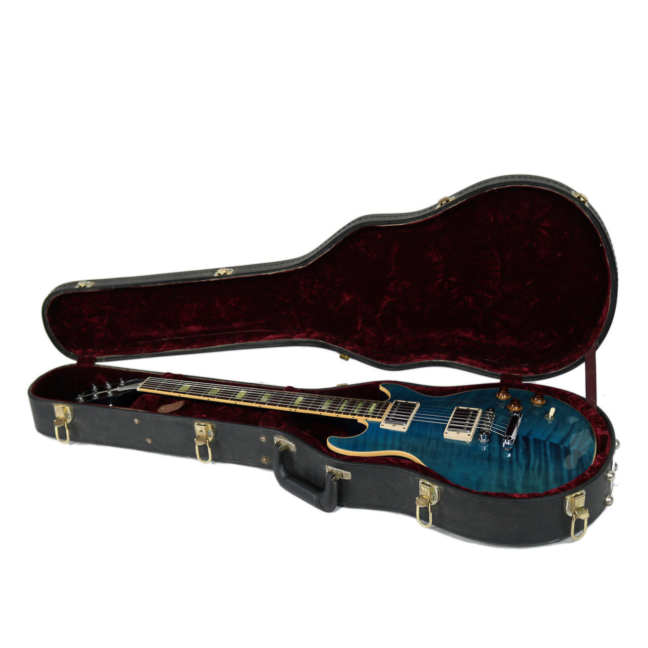 ギター gibson les paul standard dc 2007 Gibson Les Paul DC Standard Ocean Blue | Cream City Music