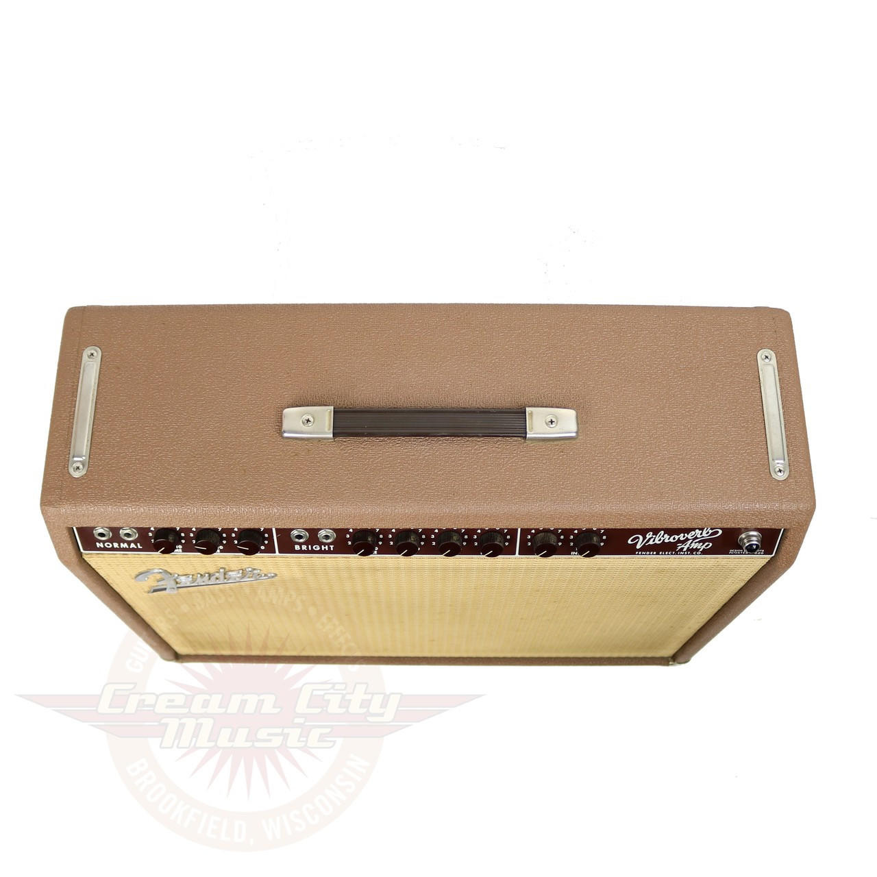 Vintage 1963 Fender Vibroverb 35W 2x10 Tube Combo Amp Brownface