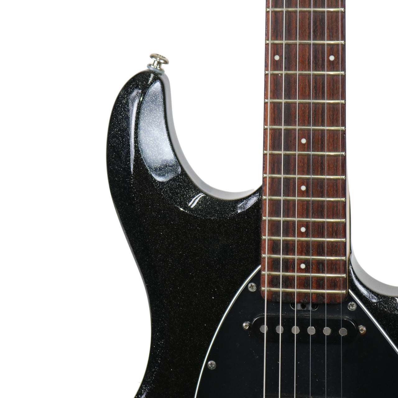 2002 Ernie Ball Music Man Silhouette Special Black Sparkle | Cream