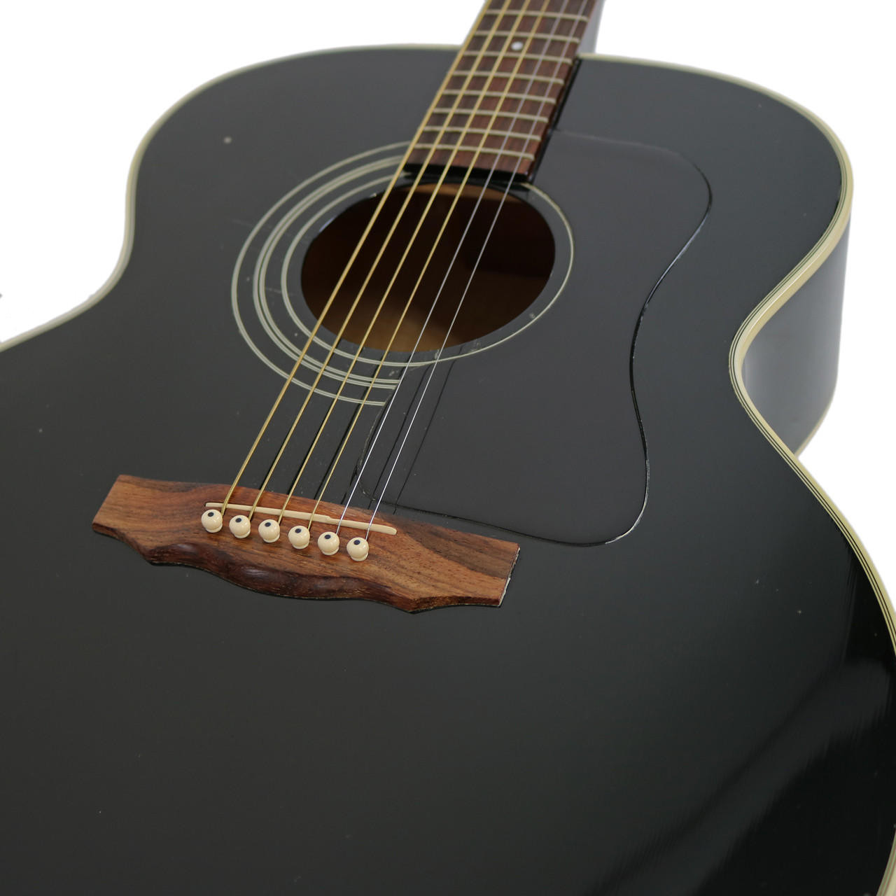 1997 Guild JF-30 Jumbo Acoustic Guitar Black Finish | Cream City Music