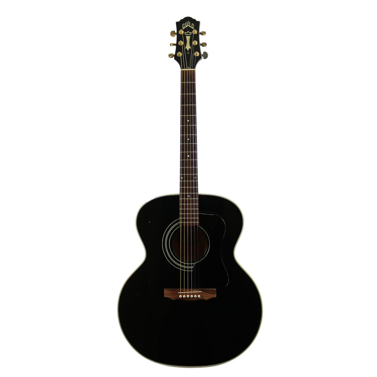 1997 Guild JF-30 Jumbo Acoustic Guitar Black Finish | Cream City Music