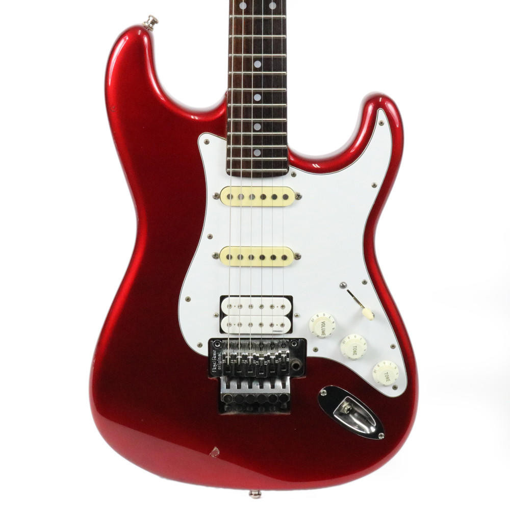 Vintage 1992 Fender Floyd Rose HSS Stratocaster Candy Apple Red