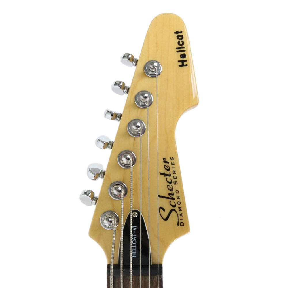 2009 Schecter Hellcat VI Baritone Guitar in Sunburst | Cream City