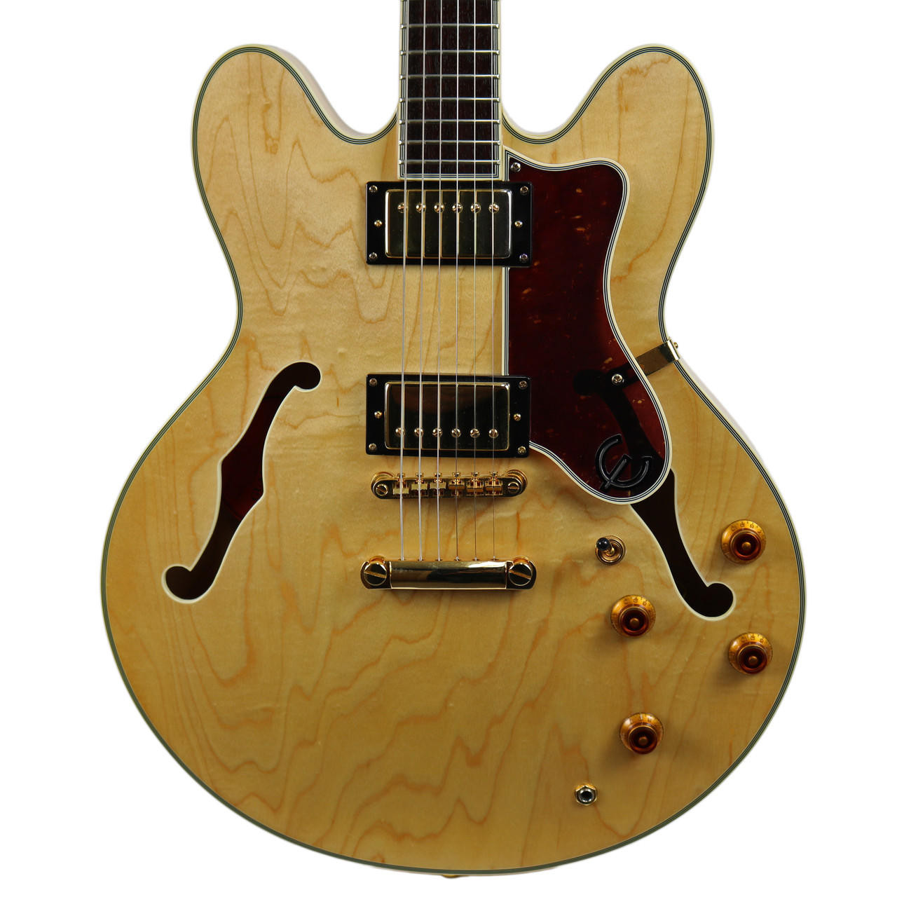 2001 Epiphone Sheraton II Natural Made in Korea | Cream City Music