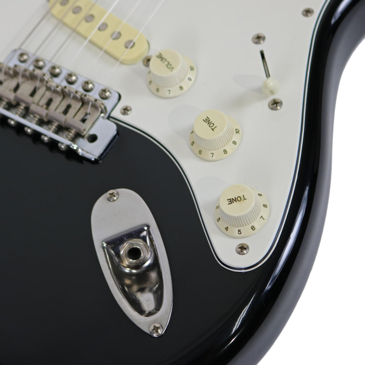 Vintage 1985 Squier Stratocaster Black Made in Japan | Cream City