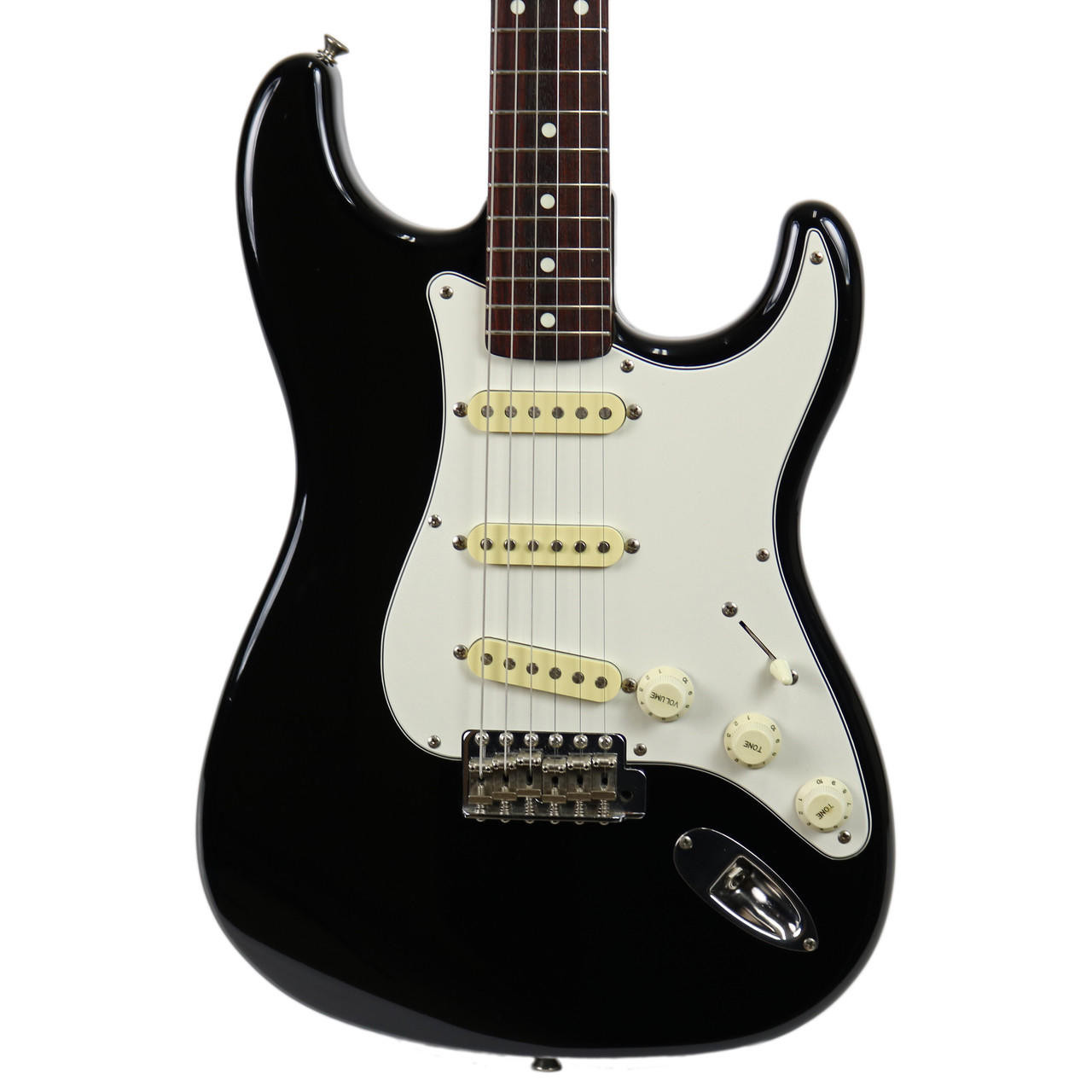 Vintage 1985 Squier Stratocaster Black Made in Japan | Cream City