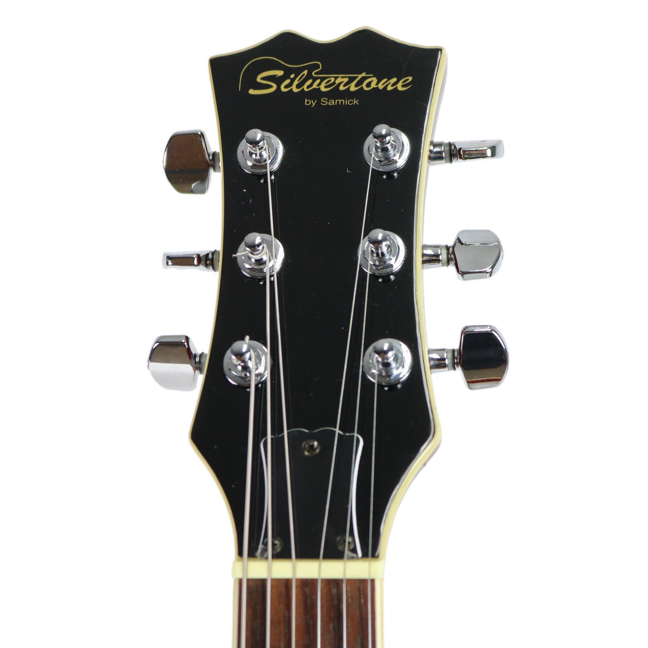 2002 Silvertone by Samick SSAN450 Thinline Cherry | Cream City Music