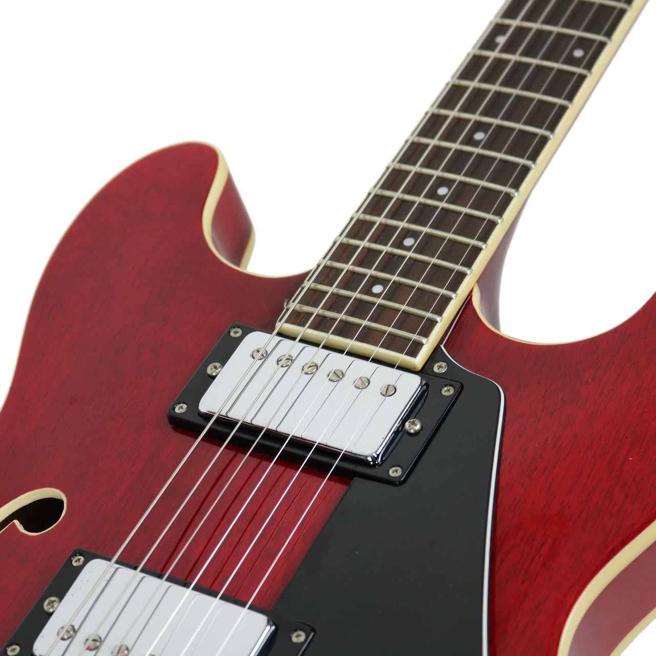 2002 Silvertone by Samick SSAN450 Thinline Cherry | Cream City Music