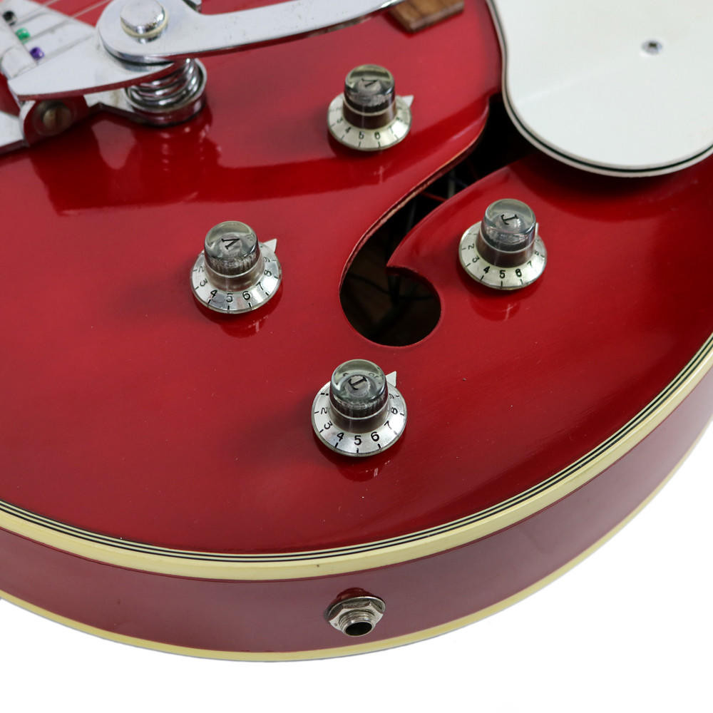 Vintage Silvertone Model 319 14609 Hollow Body Electric Guitar Red