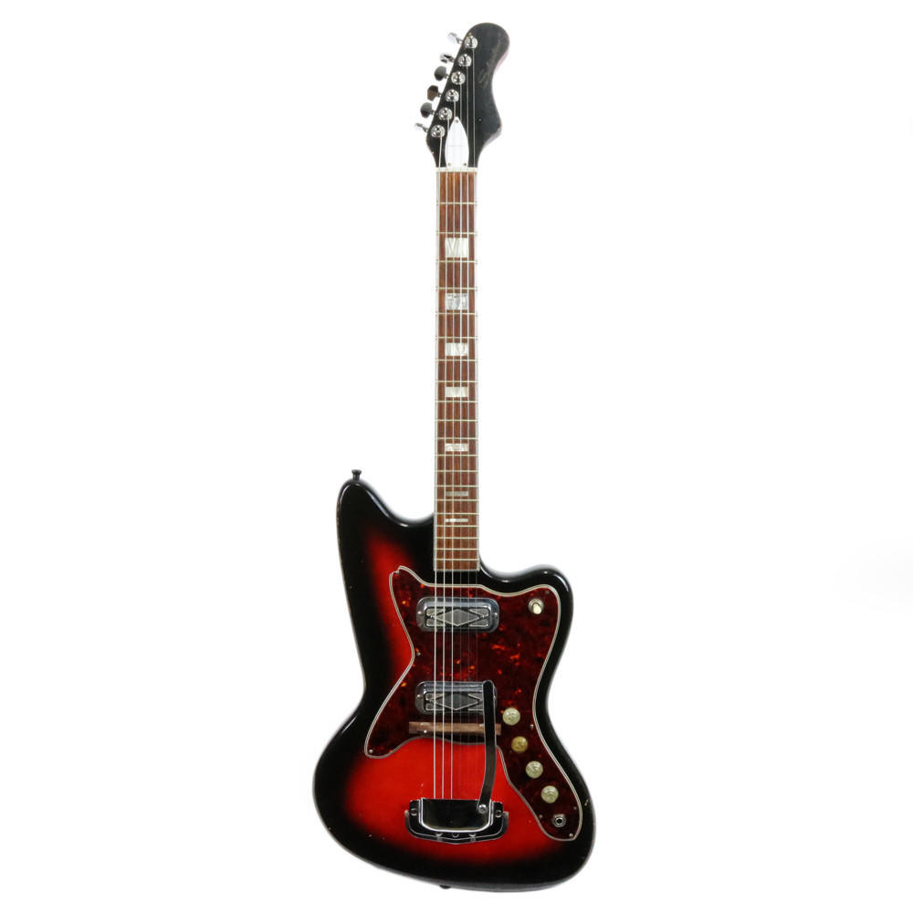Vintage 1960's Silvertone Model 1478 Silhouette Electric Guitar