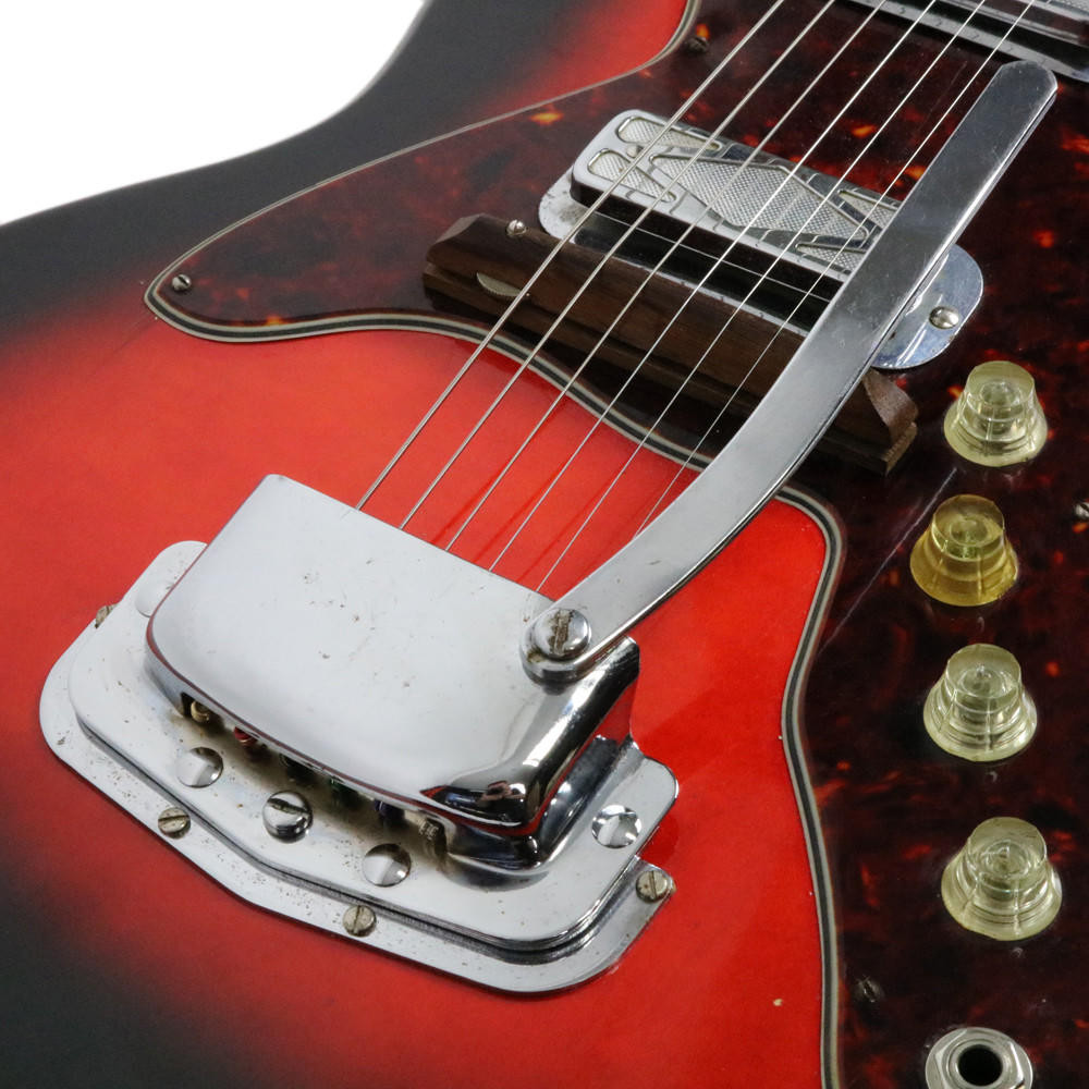 Vintage 1960's Silvertone Model 1478 Silhouette Electric Guitar