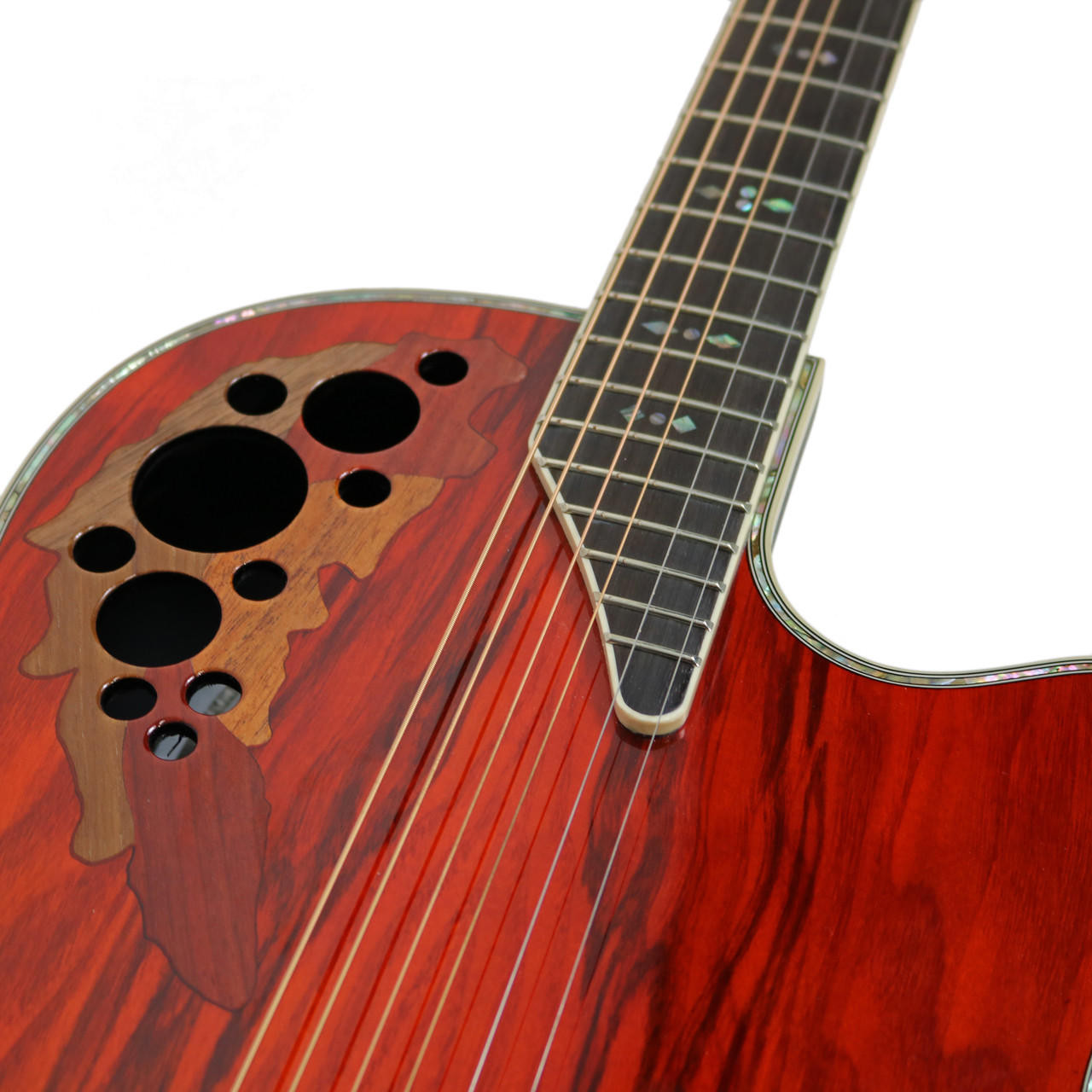 Used Ovation Elite Plus C2078AXP Olive Ash Burl Made in Korea