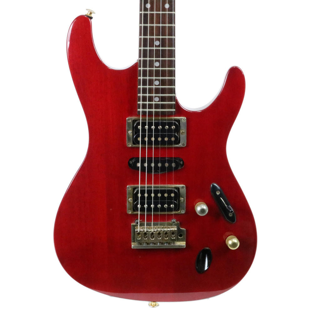 1992 Ibanez S-Series Electric Guitar Trans Red Finish | Cream City