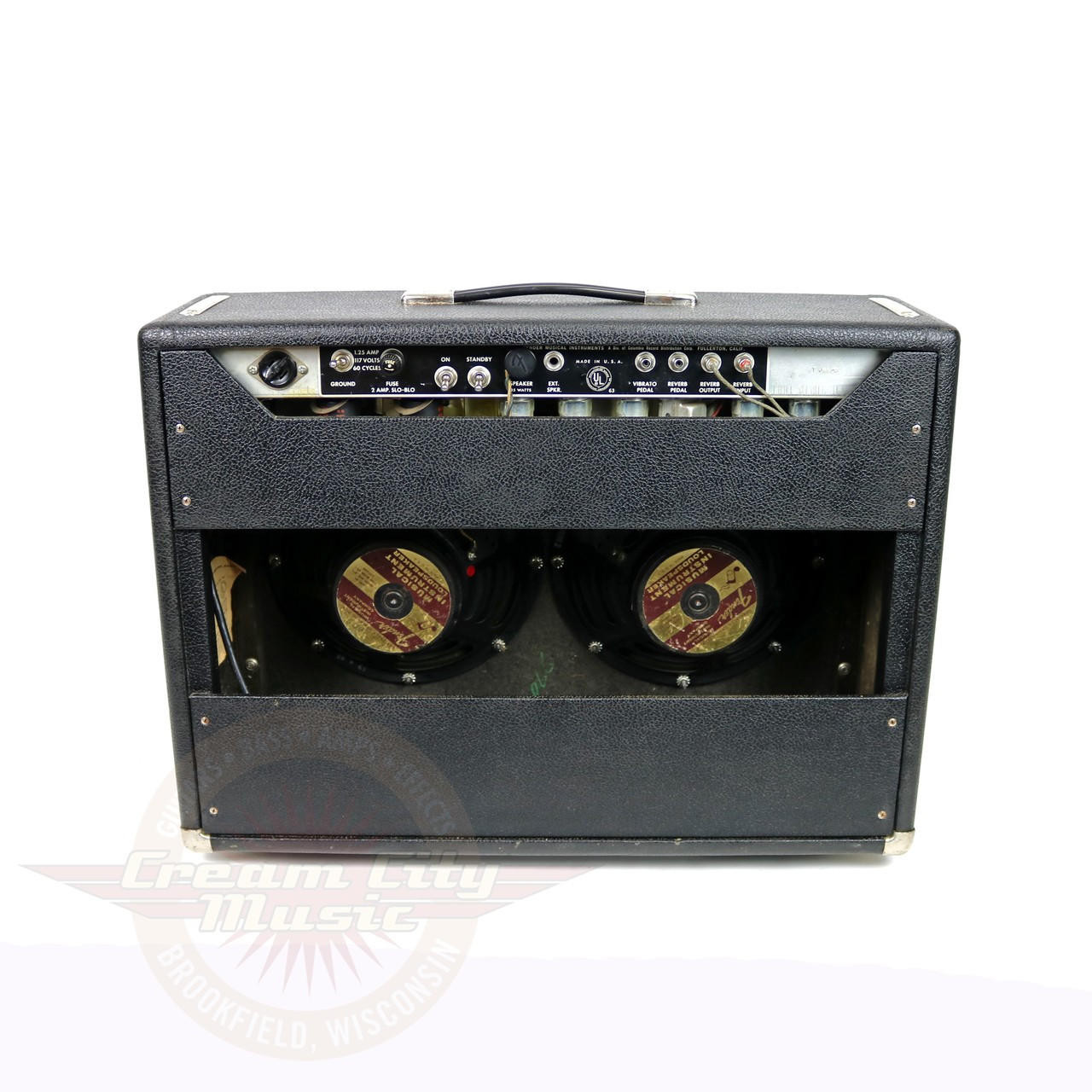 Vintage 1966 Fender Vibrolux Reverb 35W 2x10 Tube Combo Amp