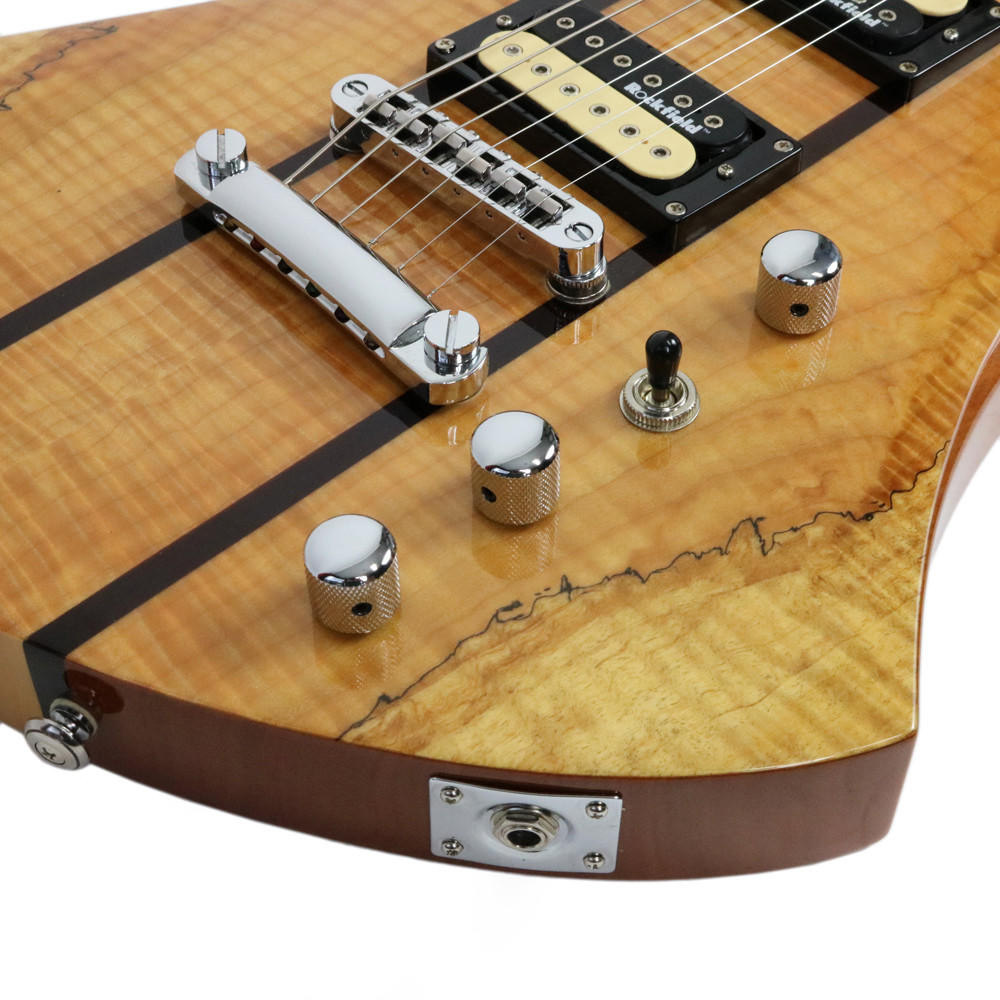 2010 B.C. Rich Mockingbird Exotic Classic Electric Guitar Spalted