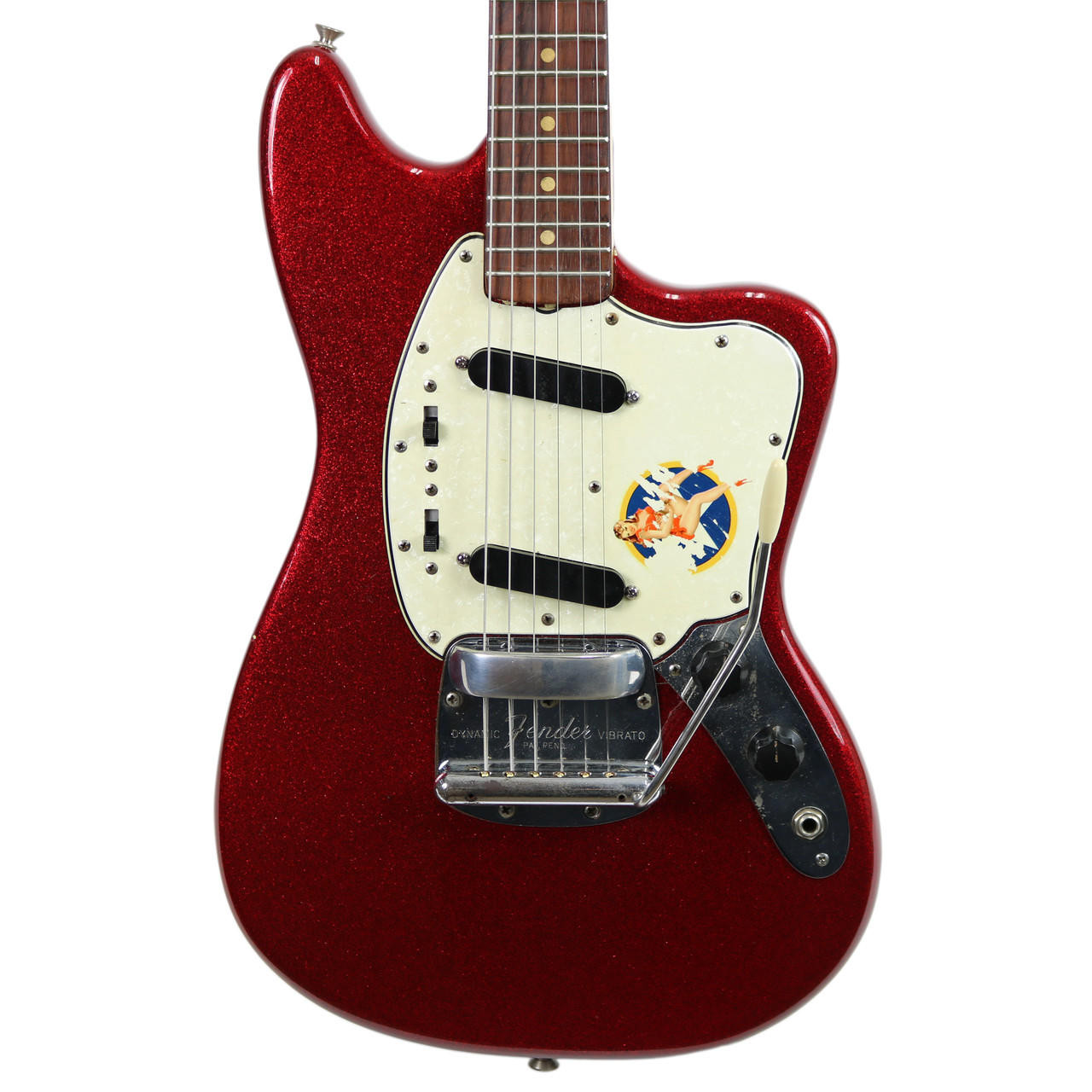Vintage 1964 Fender Mustang Refinished Red Sparkle | Cream City Music