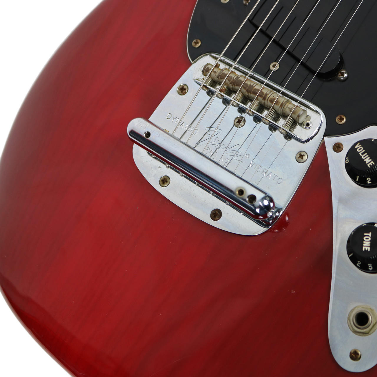 Vintage 1979 Fender Mustang Transparent Red | Cream City Music