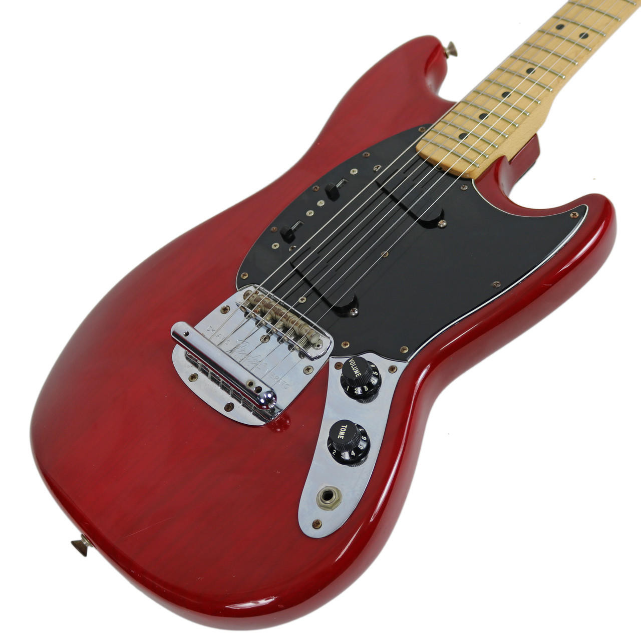 Vintage 1979 Fender Mustang Transparent Red | Cream City Music