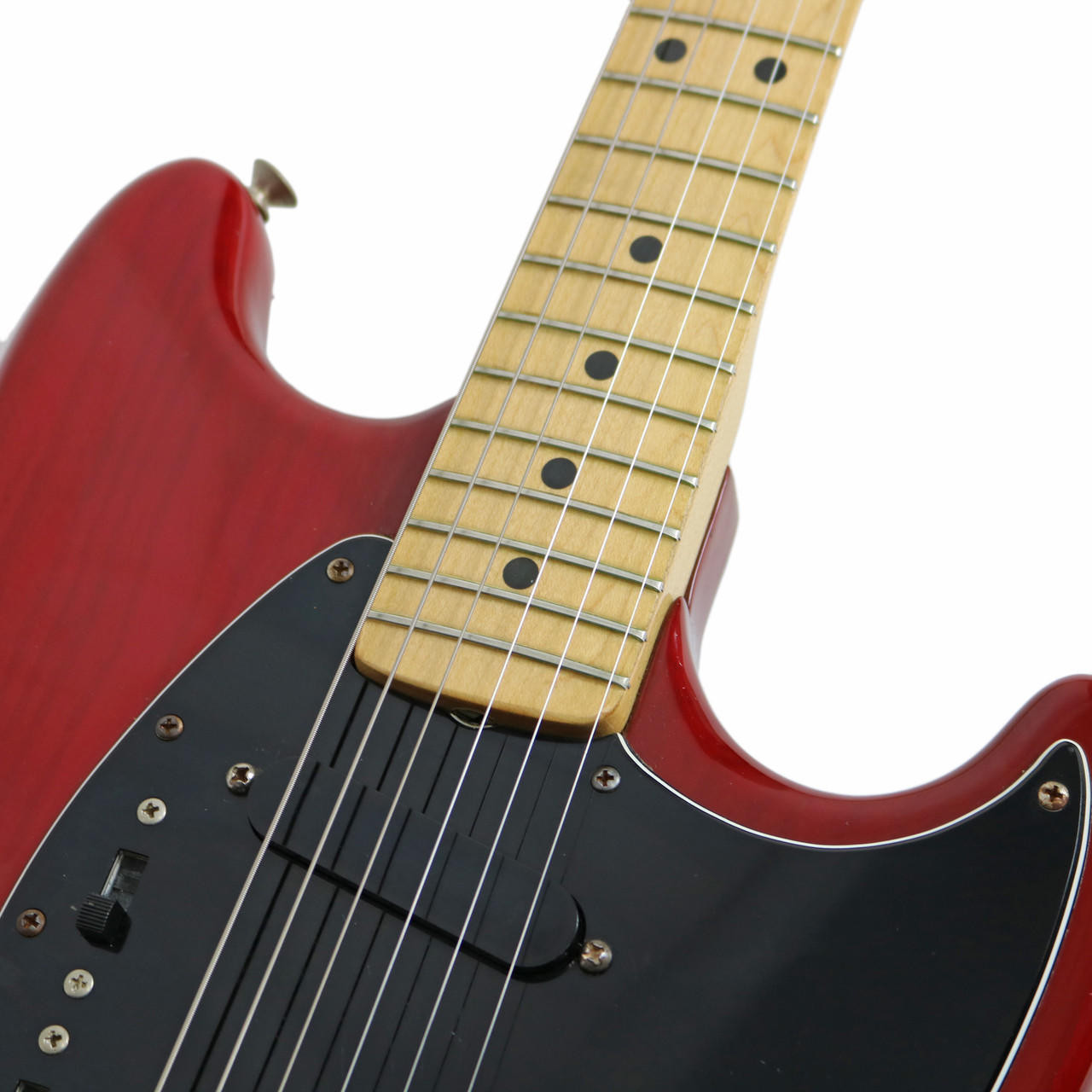 Vintage 1979 Fender Mustang Transparent Red | Cream City Music