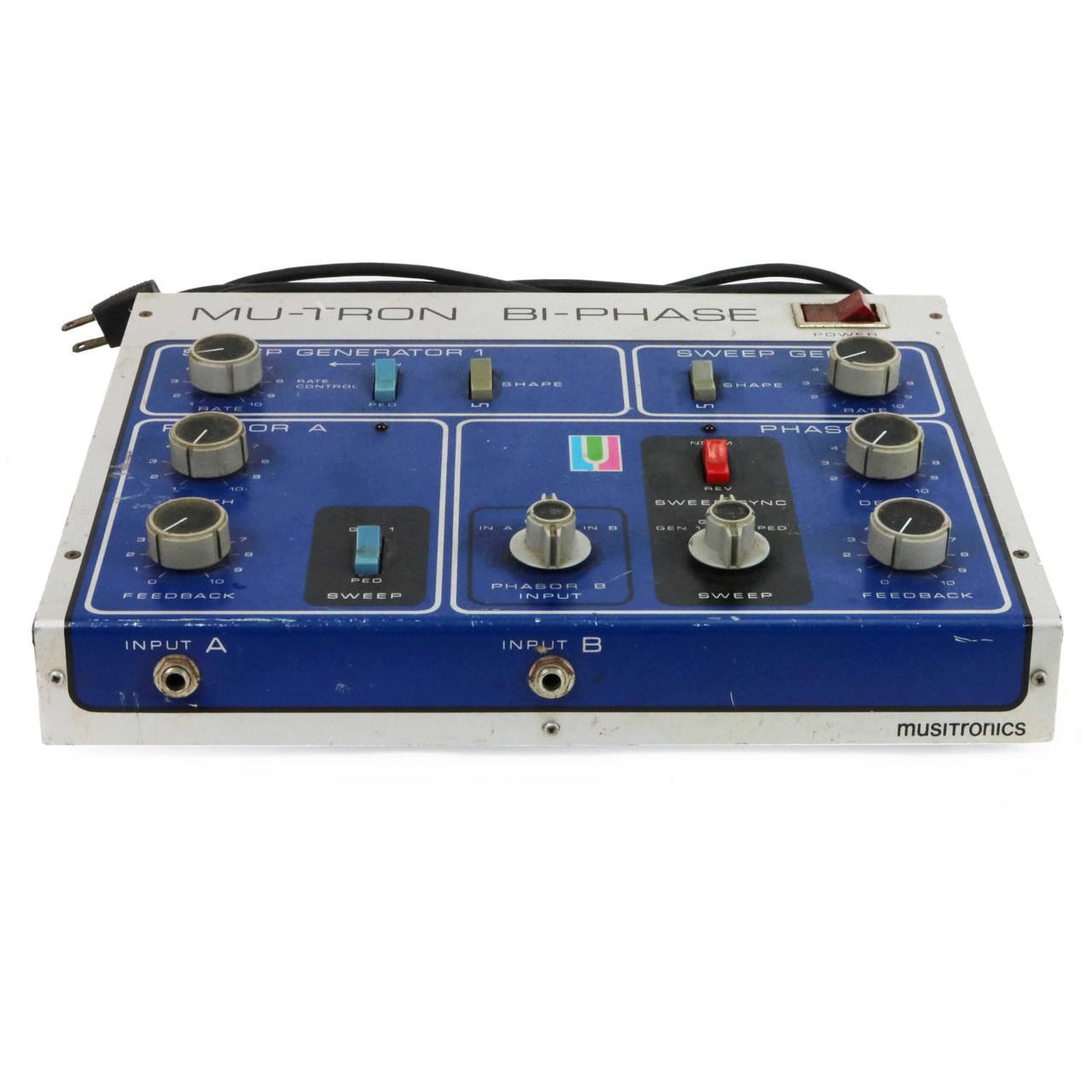 Vintage Mu-Tron Bi-Phase Dual Phase Shifter Pedal with Footswitch