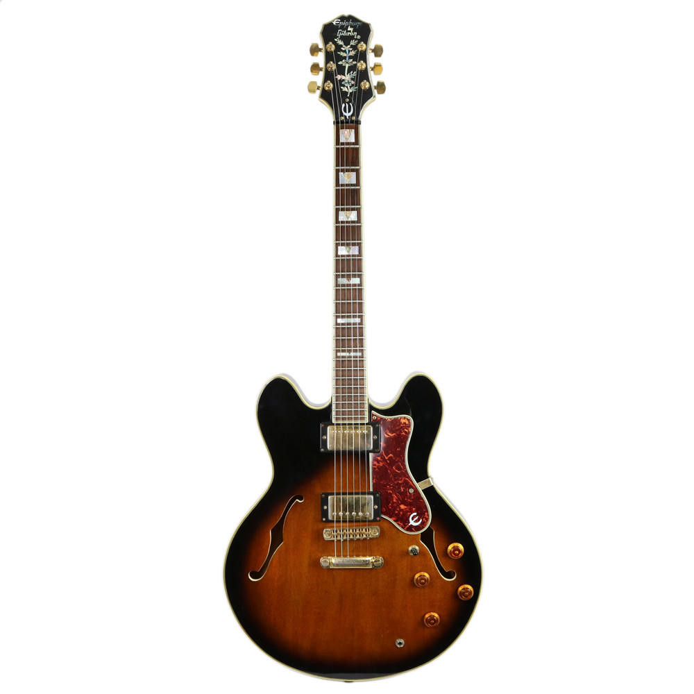 Vintage 1986 Epiphone By Gibson Sheraton Electric Guitar Sunburst