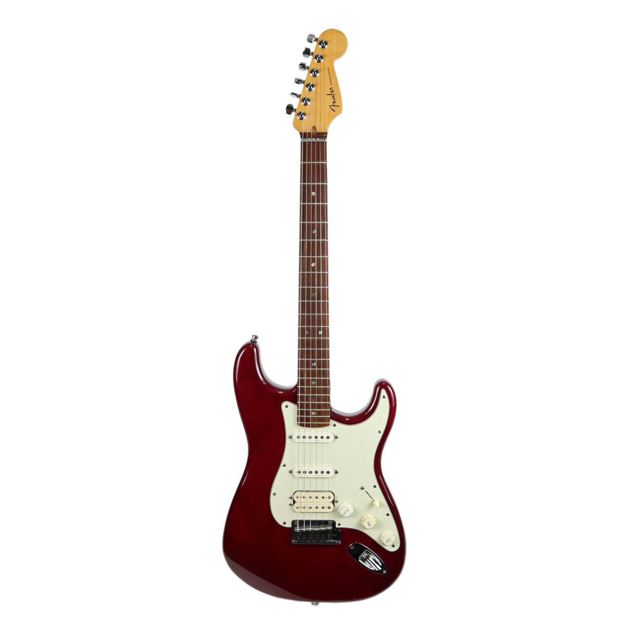 1998 Fender American Deluxe Stratocaster Midnight Wine Transparent