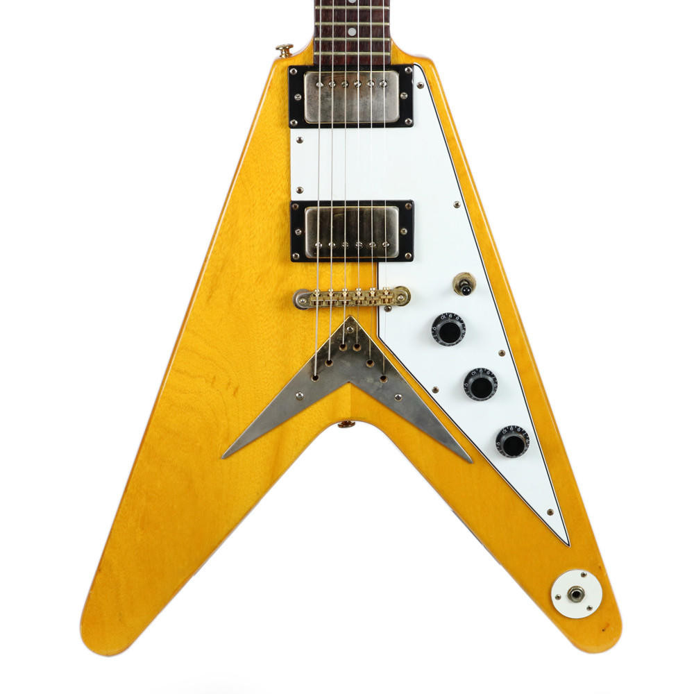 1997 Epiphone Flying V Korina Electric Guitar Natural Finish