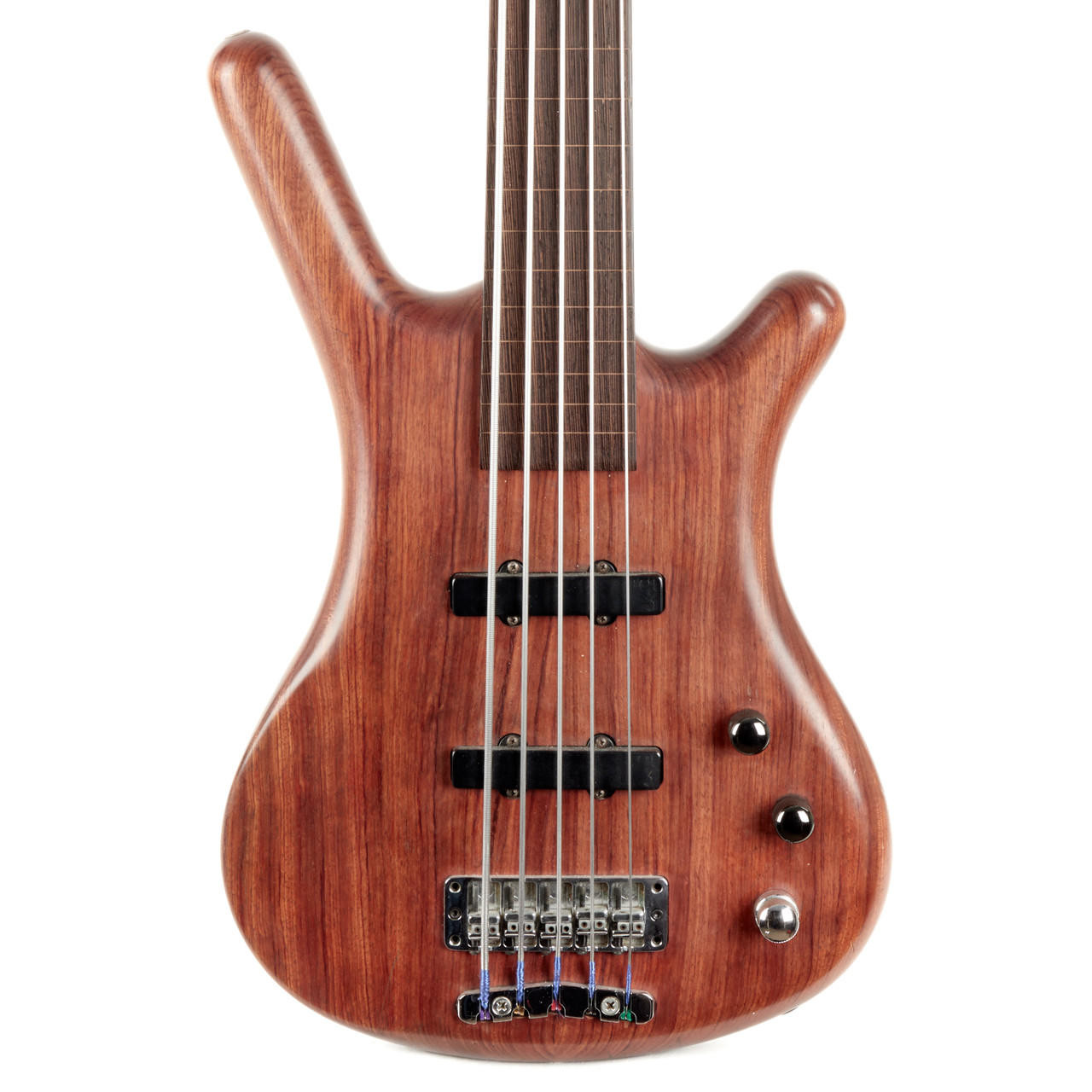 Used Warwick Corvette Standard 5-String Fretless Bass Natural 1998
