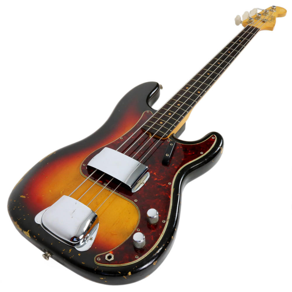 Vintage 1963 Fender Precision Bass Sunburst Finish | Cream City Music