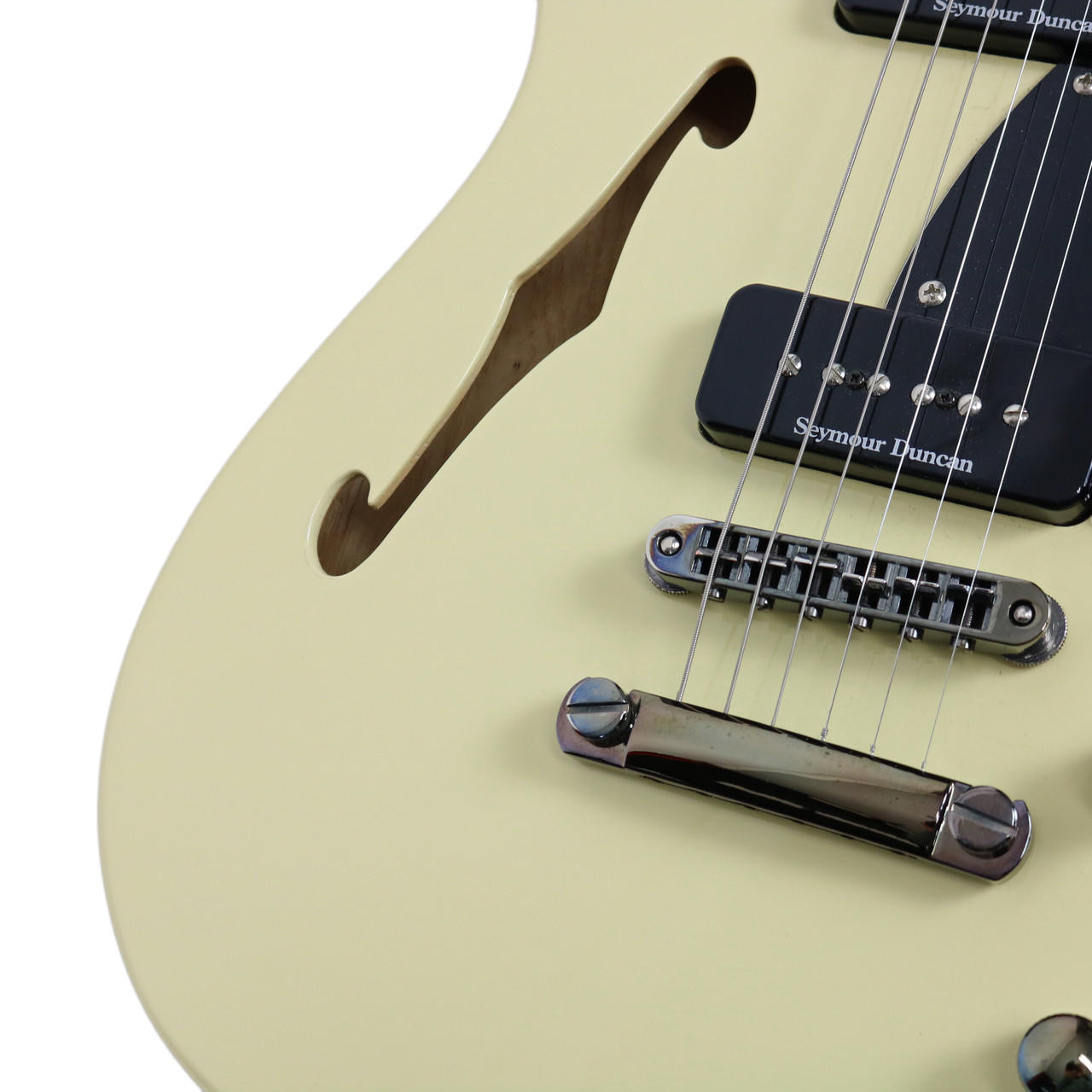 2004 Fender TC-90 Thinline Cutaway Vintage White | Cream City Music