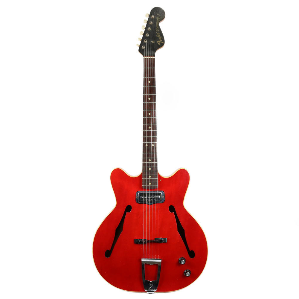 Vintage 1966 Fender Coronado I Hollow Body Electric Guitar Cherry