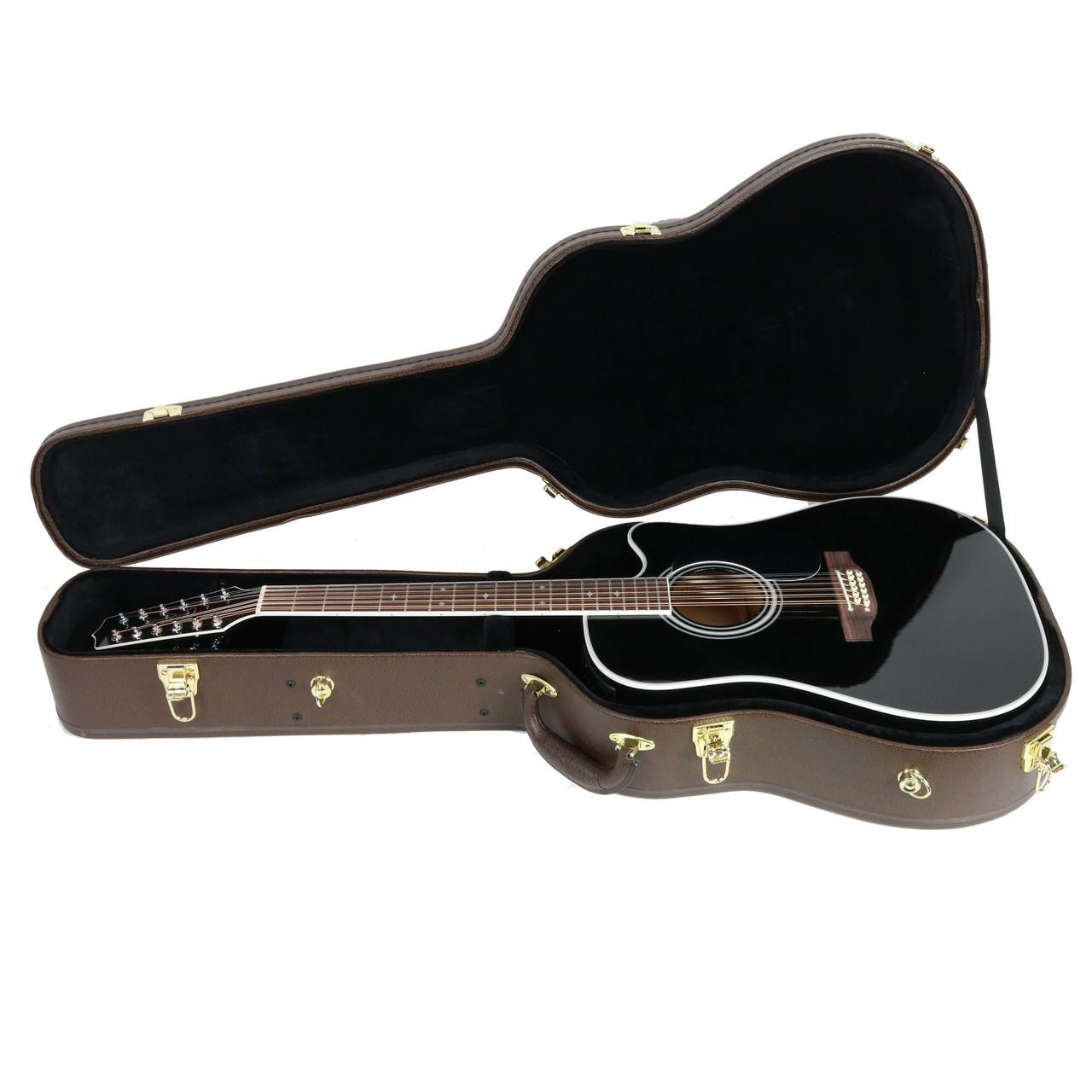 Takamine EF381SC 12 String Dreadnought Acoustic Electric in Black