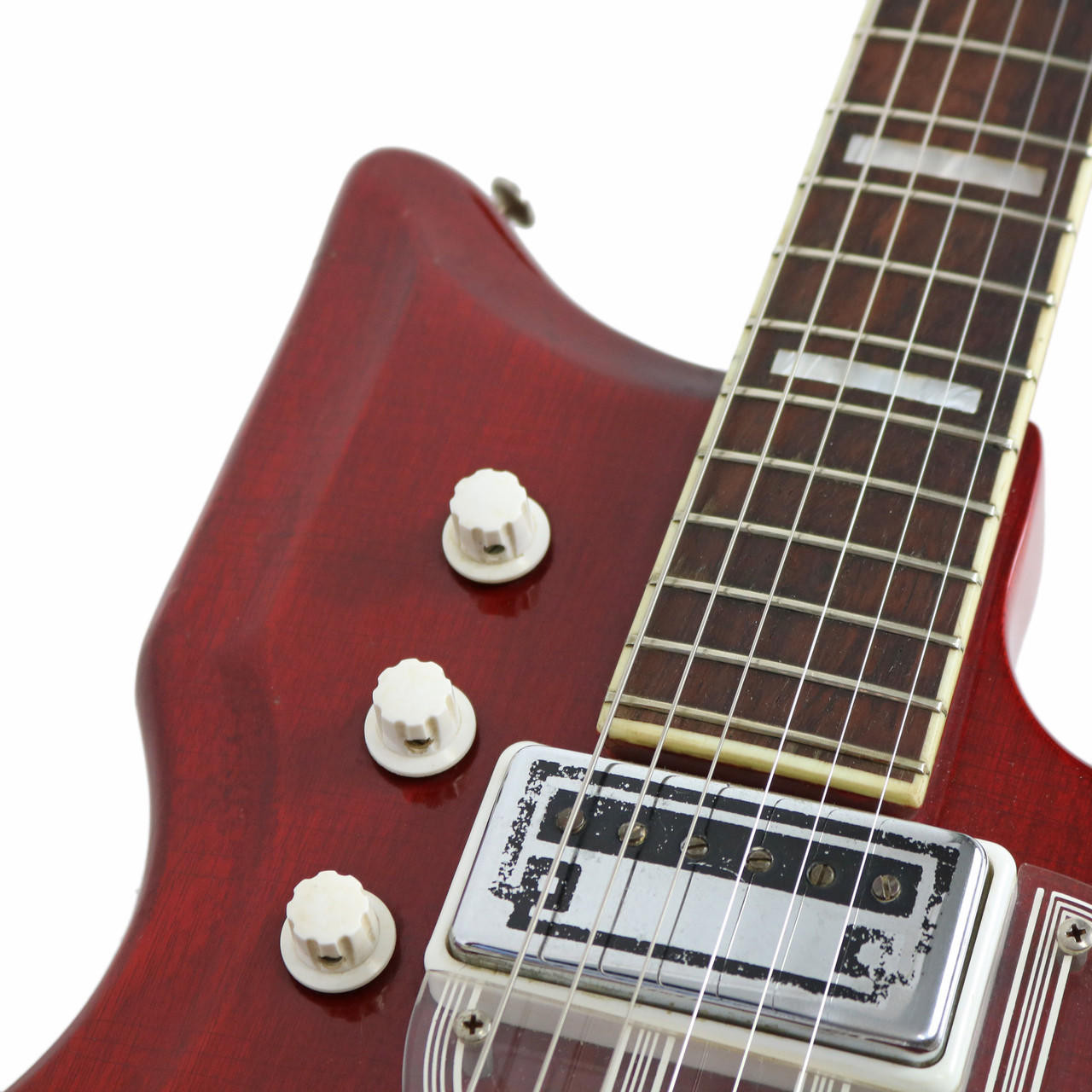 Vintage 1964 National Val Pro Westwood 77 Map Guitar Cherry