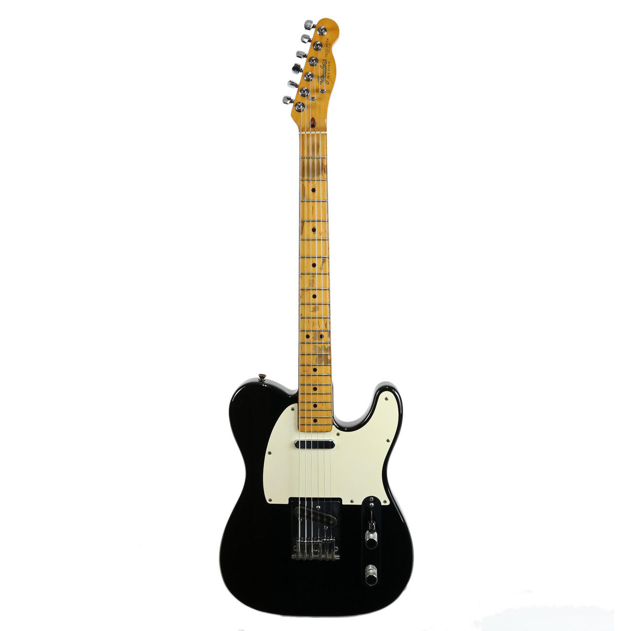 Vintage 1984 Fender Telecaster Electric Guitar Black Finish
