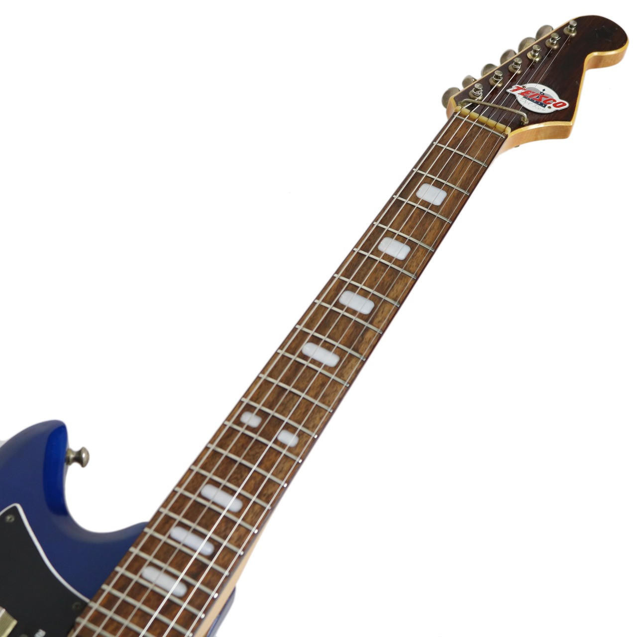 Vintage 1960's Teisco Del Rey Spectrum Electric Guitar Blue Finish