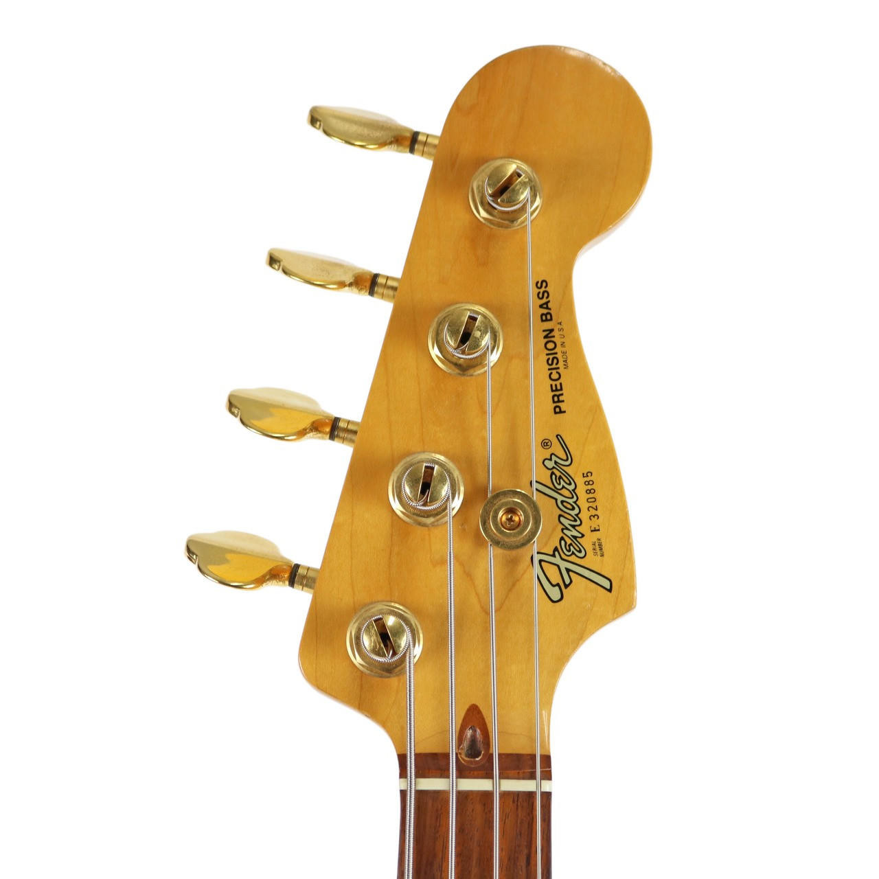 Vintage 1984 Fender Precision Bass Gold Elite II Black Finish