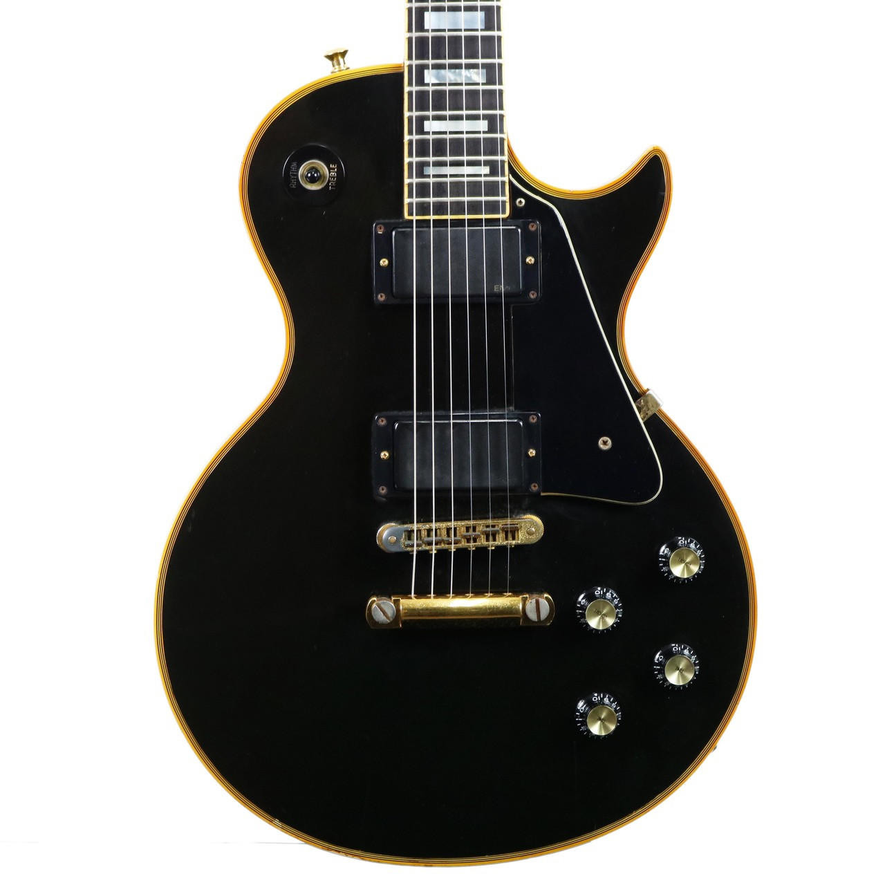 Vintage 1978 Gibson Les Paul Custom Electric Guitar Ebony Finish
